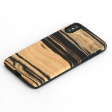 MAN&amp;WOOD SmartPhone case iPhone X / XS white ebony black
