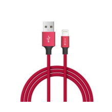Devia Pheez serijos USB-C į Lightning kabelis 1M, raudonas