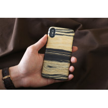 MAN&amp;WOOD SmartPhone case iPhone X / XS white ebony black