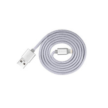 Devia Fashion Series Lightning laidas (MFi, 2.4A 1.2M) sidabrinis