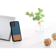 MAN&amp;WOOD SmartPhone dėklas iPhone 11 Pro džinsinis juodas