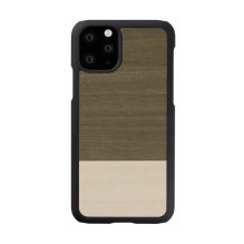 MAN&amp;WOOD išmaniojo telefono dėklas iPhone 11 Pro einstein juodas