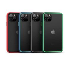 Comma Joy elegantiškas apsaugos nuo smūgių dėklas iPhone 11 Pro Max žalias