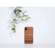 MAN&amp;WOOD SmartPhone case iPhone X / XS cappuccino black