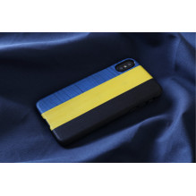 MAN&WOOD išmaniojo telefono dėklas iPhone X / XS dandy blue black MAN&WOOD išmaniojo telefono dėklas iPhone X / XS dandy blue black