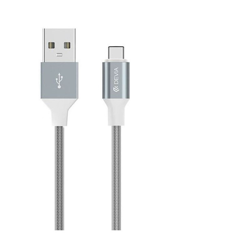 Devia Pheez Series Cable for Micro USB (5V 2.4A,1M) grey