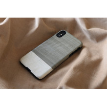 MAN&amp;WOOD išmaniojo telefono dėklas iPhone X / XS einstein juodas