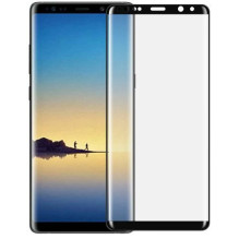 Devia 3D lenktas grūdintas stiklas, besiūlis viso ekrano apsauginis sluoksnis Samsung Galaxy note8 juodas