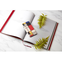 MAN&amp;WOOD SmartPhone case iPhone X / XS modrian wood white