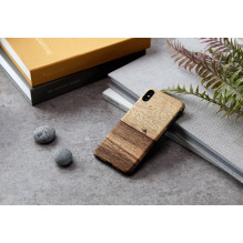 MAN&amp;WOOD išmaniojo telefono dėklas iPhone XS Max terra juodas