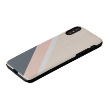 MAN&amp;WOOD SmartPhone dėklas iPhone X / XS rožinis kostiumas juodas