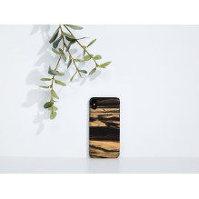 MAN&WOOD išmaniojo telefono dėklas iPhone XS Max baltas juodmedžio juodas MAN&WOOD išmaniojo telefono dėklas iPhone XS Max baltas juodmedžio juodas