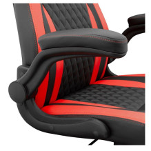 Žaidimų kėdė „White Shark Red Dervish K-8879“ juoda / raudona