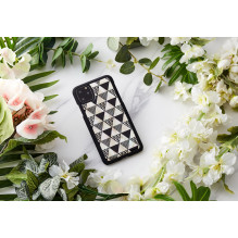 iKins SmartPhone dėklas iPhone 11 Pro Max piramidės juodas
