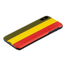 MAN&WOOD išmaniojo telefono dėklas iPhone XS Max reggae juodas MAN&WOOD išmaniojo telefono dėklas iPhone XS Max reggae juodas