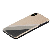 MAN&amp;WOOD SmartPhone dėklas iPhone XS Max pilkas kostiumas juodas