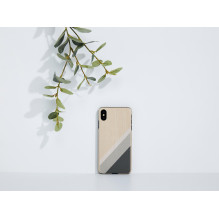 MAN&amp;WOOD SmartPhone dėklas iPhone XS Max pilkas kostiumas juodas