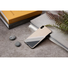 MAN&amp;WOOD SmartPhone dėklas iPhone XS Max pilkas kostiumas juodas