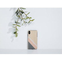 MAN&amp;WOOD SmartPhone dėklas iPhone XS Max rožinis kostiumas juodas