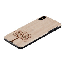 MAN&WOOD išmaniojo telefono dėklas iPhone XS Max obelų juodas MAN&WOOD išmaniojo telefono dėklas iPhone XS Max obelų juodas