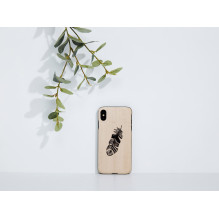 MAN&amp;WOOD išmaniojo telefono dėklas iPhone XS Max indian juodas