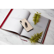 MAN&amp;WOOD išmaniojo telefono dėklas iPhone XS Max indian juodas