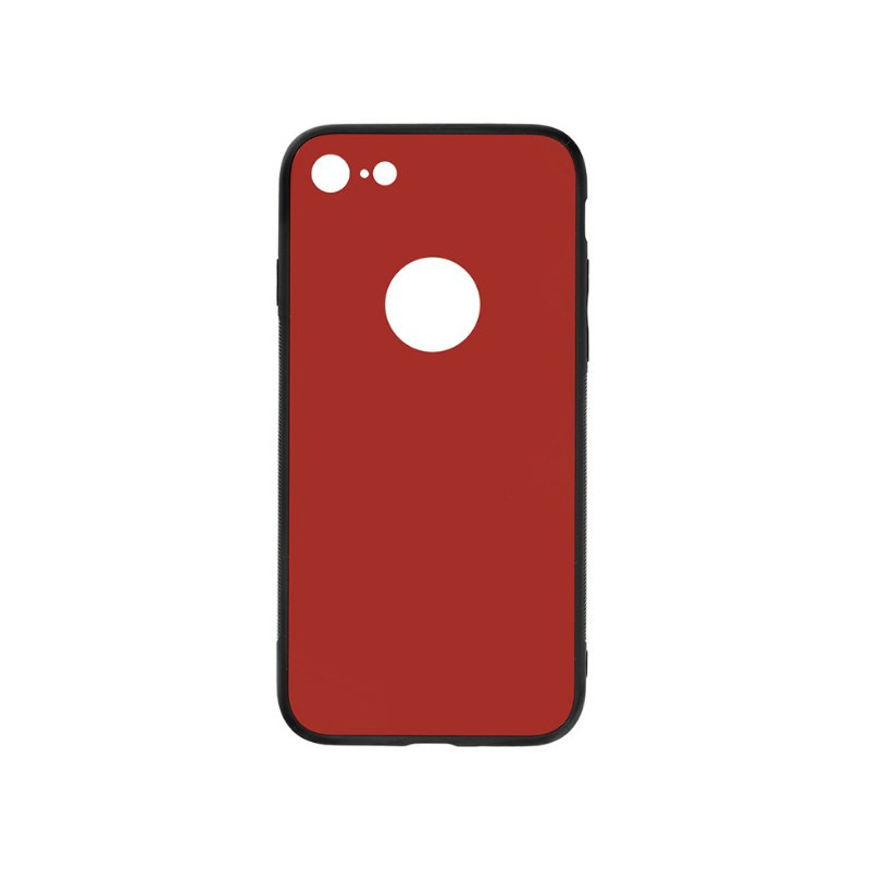 Tellur Cover Glass DUO, skirtas iPhone 8 raudonas