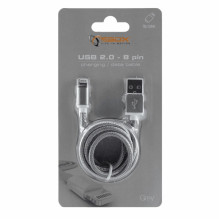 Sbox USB 2.0 8 kontaktų IPH7-GR pilkas