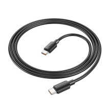 Hoco Cable USB C to USB C Hoco PD 6A 100W 1 m X96 black