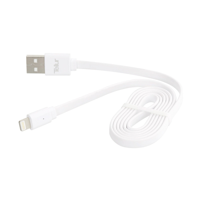 Tellur duomenų kabelis, USB į „Lightning“, 0,95 m, baltas