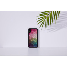 iKins SmartPhone case iPhone XR water flower black iKins SmartPhone case iPhone XR water flower black