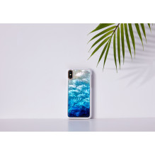 iKins SmartPhone case iPhone XS / S blue lake white iKins SmartPhone case iPhone XS / S blue lake white