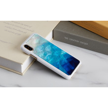 iKins SmartPhone case iPhone XS / S blue lake white iKins SmartPhone case iPhone XS / S blue lake white