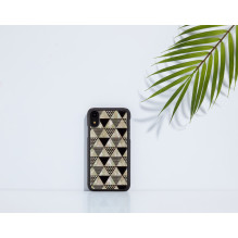 iKins SmartPhone dėklas iPhone XR piramidės juodas