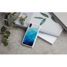 iKins SmartPhone case iPhone XS / S blue lake white iKins SmartPhone case iPhone XS / S blue lake white