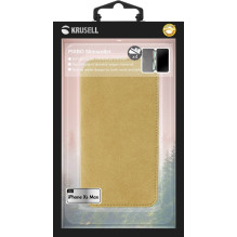 Krusell Broby 4 Card SlimWallet Apple iPhone XS Max konjakas Krusell Broby 4 Card SlimWallet Apple iPhone XS Max konjakas