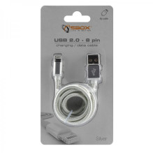 Sbox USB 2.0 8 kontaktų IPH7-S sidabrinis Sbox USB 2.0 8 kontaktų IPH7-S sidabrinis