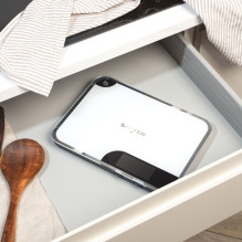 Salter 1064 WFEU12 Mini-Max skaitmeninės virtuvės svarstyklės, 5 kg, baltos