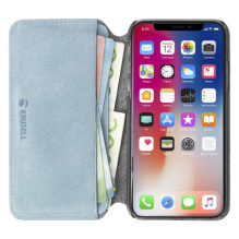 Krusell Broby 4 Card SlimWallet Apple iPhone XS mėlyna Krusell Broby 4 Card SlimWallet Apple iPhone XS mėlyna