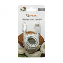 Sbox USB-Micro USB M / M 1.5m USB-10315W baltas