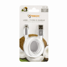 Sbox USB-TYPEC-15W USB- Type C M / M 1,5m Coconut White Sbox USB-TYPEC-15W USB- Type C M / M 1,5m Coconut White