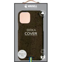 Krusell Birka dangtelis Apple iPhone 11 Pro tamsiai rudas Krusell Birka dangtelis Apple iPhone 11 Pro tamsiai rudas