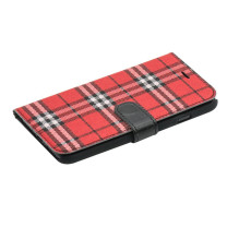 Tellur Book case Bimaterial for iPhone 7 black / red