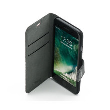 „Tellur Book“ dėklas „Bimaterial“, skirtas iPhone 7 juoda / raudona