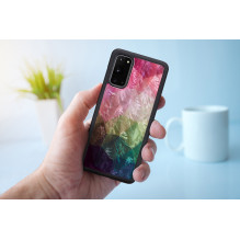 „iKins“ dėklas, skirtas „Samsung Galaxy S20“, vandens gėlės formos, juodos spalvos „iKins“ dėklas, skirtas „Samsung Galaxy S20“, vandens gėlės formos, juodos spalvos