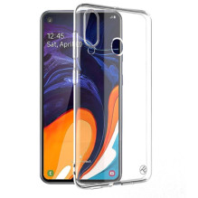 Tellur dėklas Basic silikoninis, skirtas Samsung Galaxy A60, skaidrus