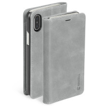 Krusell Sunne 4 Card FolioWallet Apple iPhone XS Max vintažinė pilka