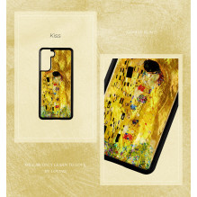 „iKins“ dėklas, skirtas „Samsung Galaxy S21+“, juodos spalvos, bučinio formos „iKins“ dėklas, skirtas „Samsung Galaxy S21+“, juodos spalvos, bučinio formos