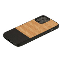 MAN&WOOD case for iPhone 12 Pro Max herringbone nero black MAN&WOOD case for iPhone 12 Pro Max herringbone nero black