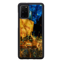 „iKins“ dėklas, skirtas „Samsung Galaxy S20+“, kavinės terasos, juodas „iKins“ dėklas, skirtas „Samsung Galaxy S20+“, kavinės terasos, juodas